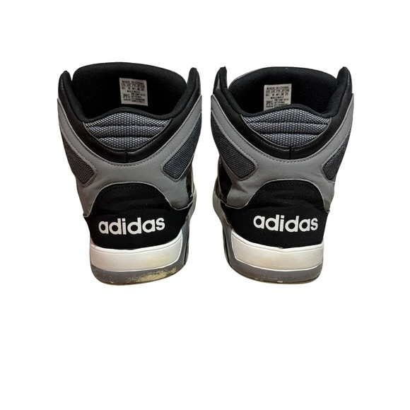 Adidas Neo Men's High Top Sneakers Black Gray Cloudfoam Sz 10.5 Art B74605 - Picture 2 of 7